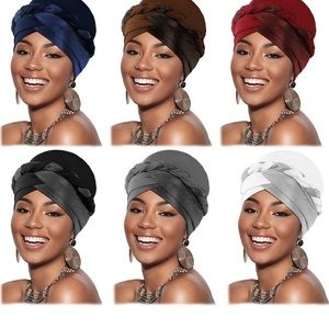 6 Pcs Head Wraps for Women African Turban Head Wraps for Women Twisted Braid